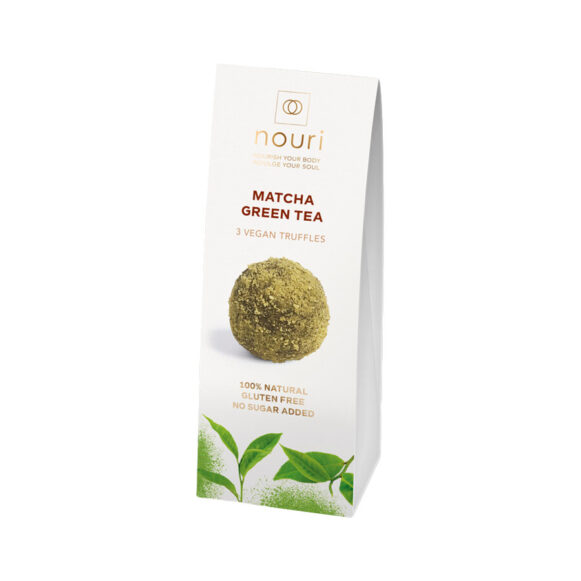 Bomboane cu ceai verde Matcha - Niche Brands Shop - Nouri - Colectie premium de trufe vegane, fara zahar si fara gluten.